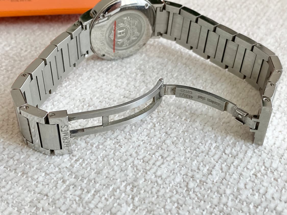 에르메스 노마드 NO1.210 여성용 쿼츠 28mm 화이트 다이얼 스틸 상품이미지9