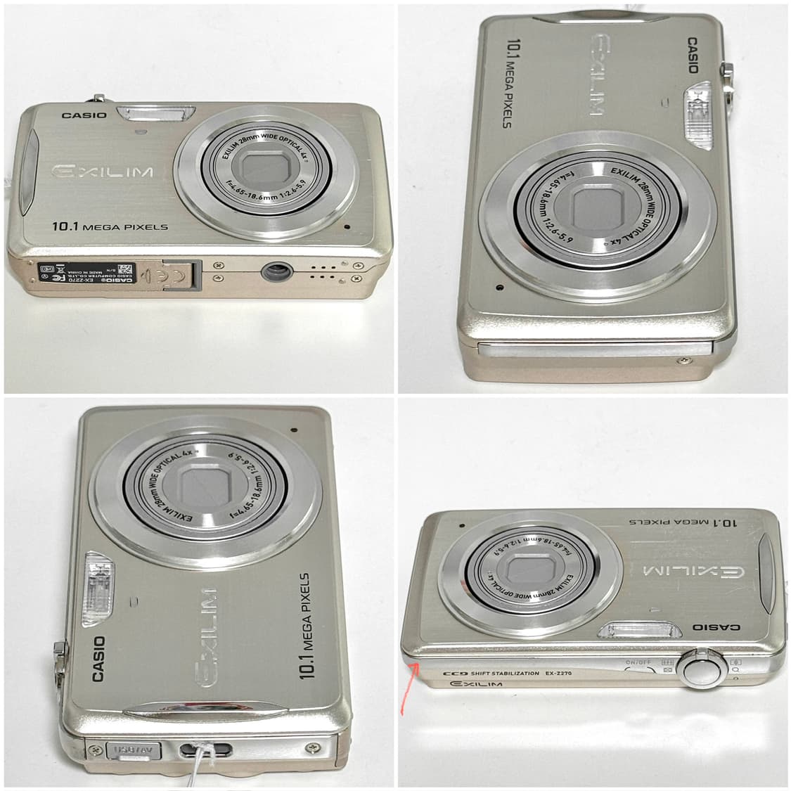 카시오 엑슬림 Z270 샴페인골드 빈티지디카 상품이미지6