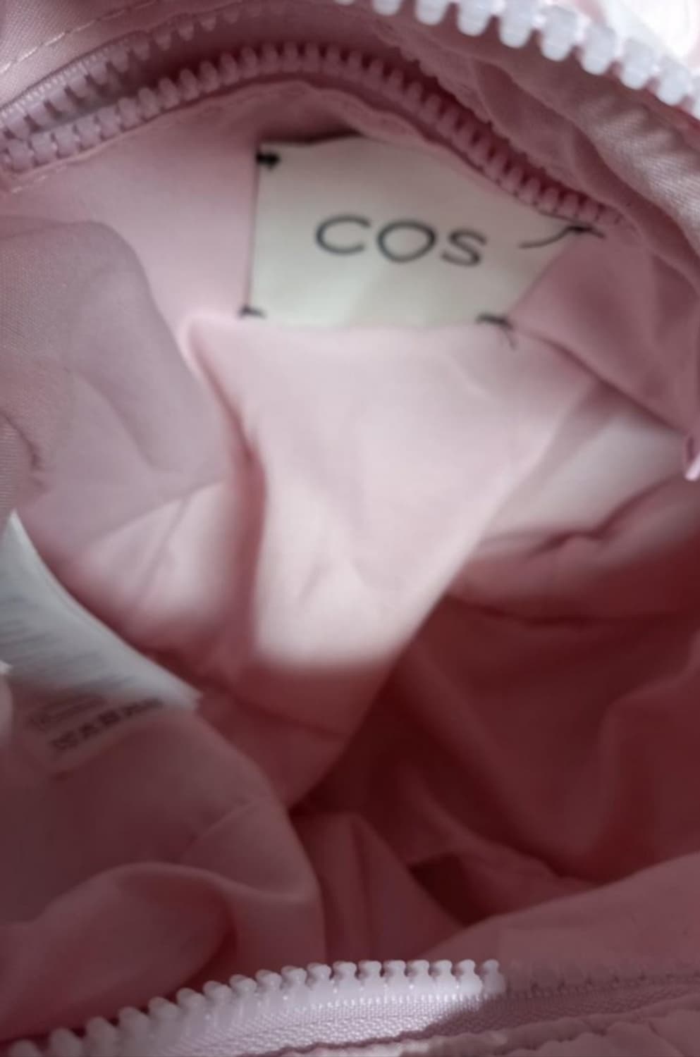 COS 코스 한정판 핑크 퀄팅 패딩 구름 토트백 상품이미지8