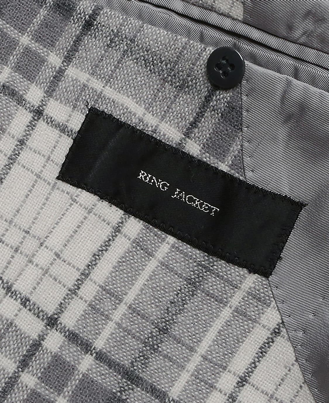 링자켓 [Ring Jacket] 아이보리 그레이 체크 자켓 상품이미지6