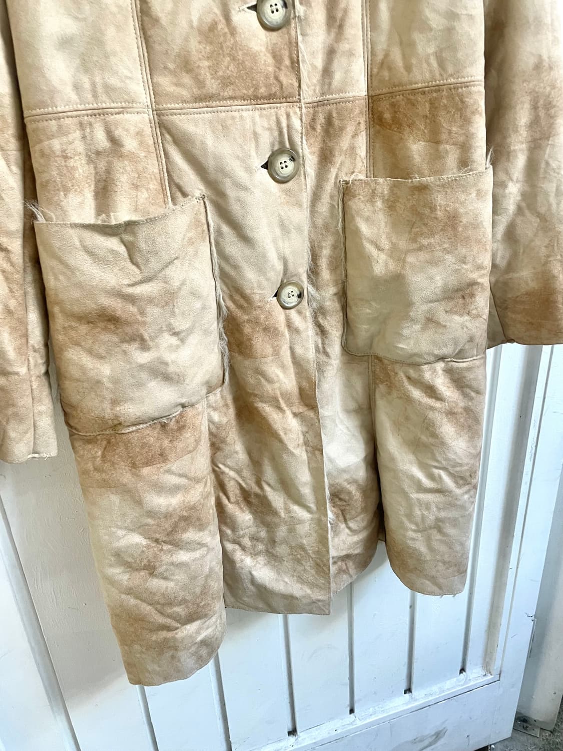 베네통 롱 무스탕 코트 상품이미지7