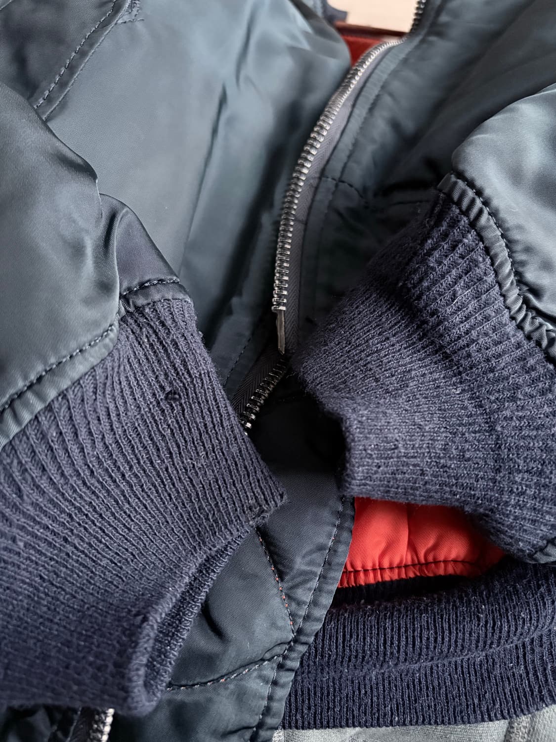 (L) 알파 인더스트리 80s USA 빈티지 MA-1 네이비 상품이미지6