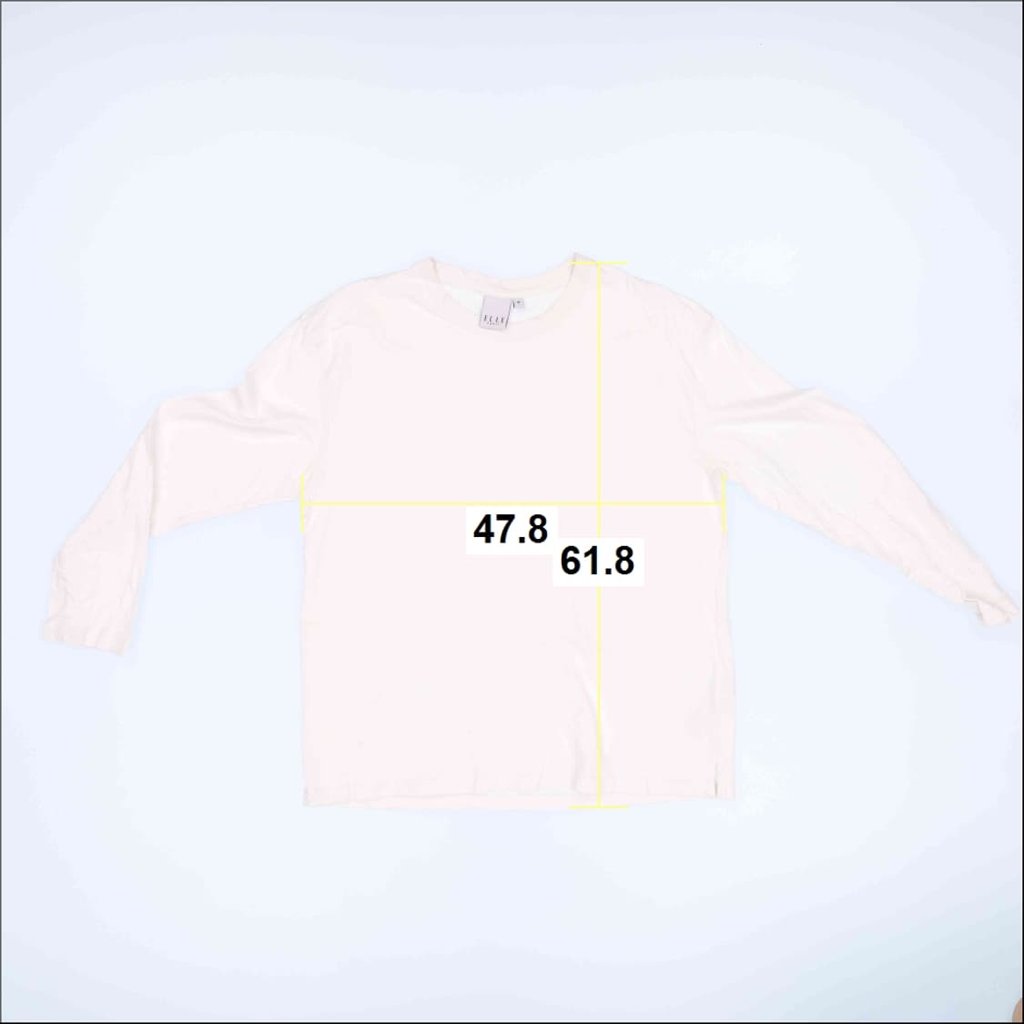 [M] 엘르파리스 남성 라운드 기본 무지 긴팔티 0115J 상품이미지6