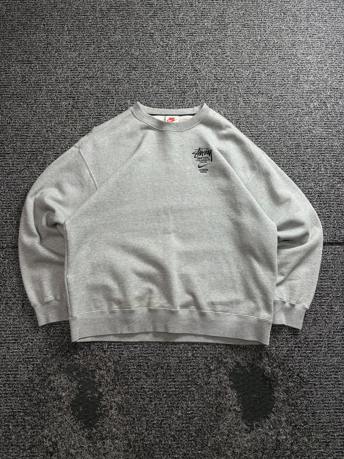 나이키x스투시 NRG ZR 크루넥 그레이 3398 상품이미지2