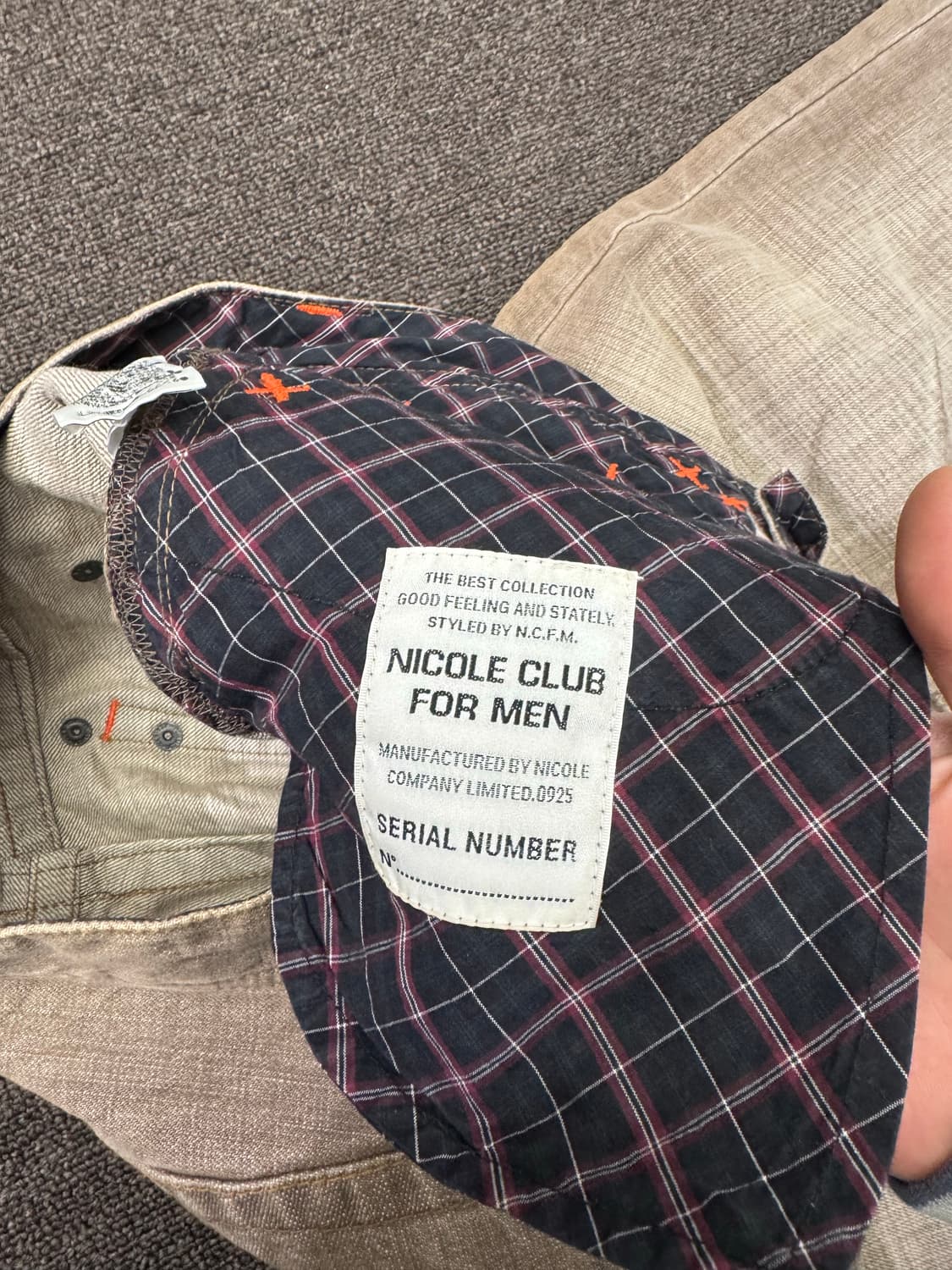 OS)NICOLE CLUB FOR MAN 빈티지 웨스턴 부츠컷데님팬츠 상품이미지4