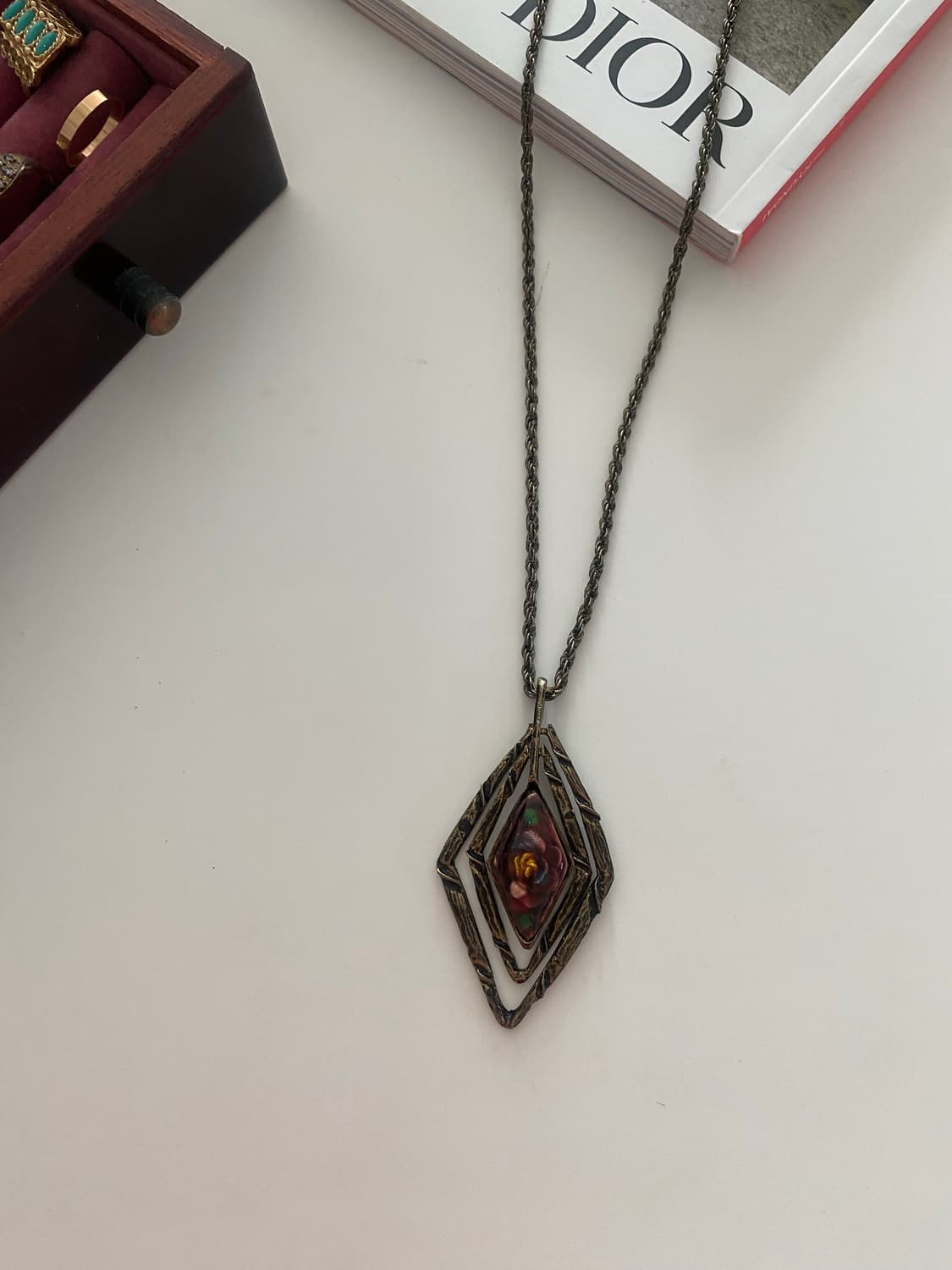 빈티지 칠보 팬던트 목걸이 상품이미지3