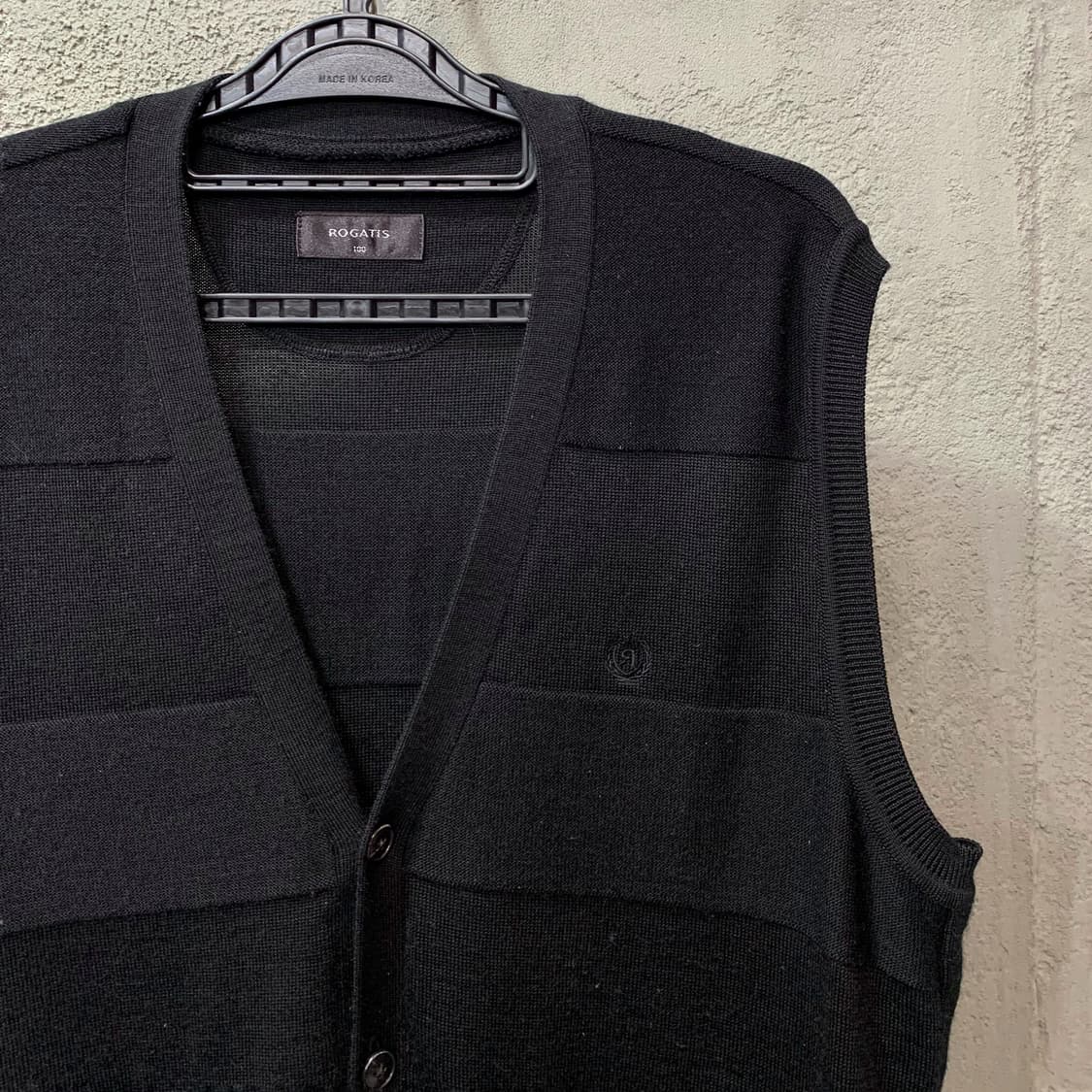 [L] 로가디스 버튼다운 울 베스트 상품이미지1