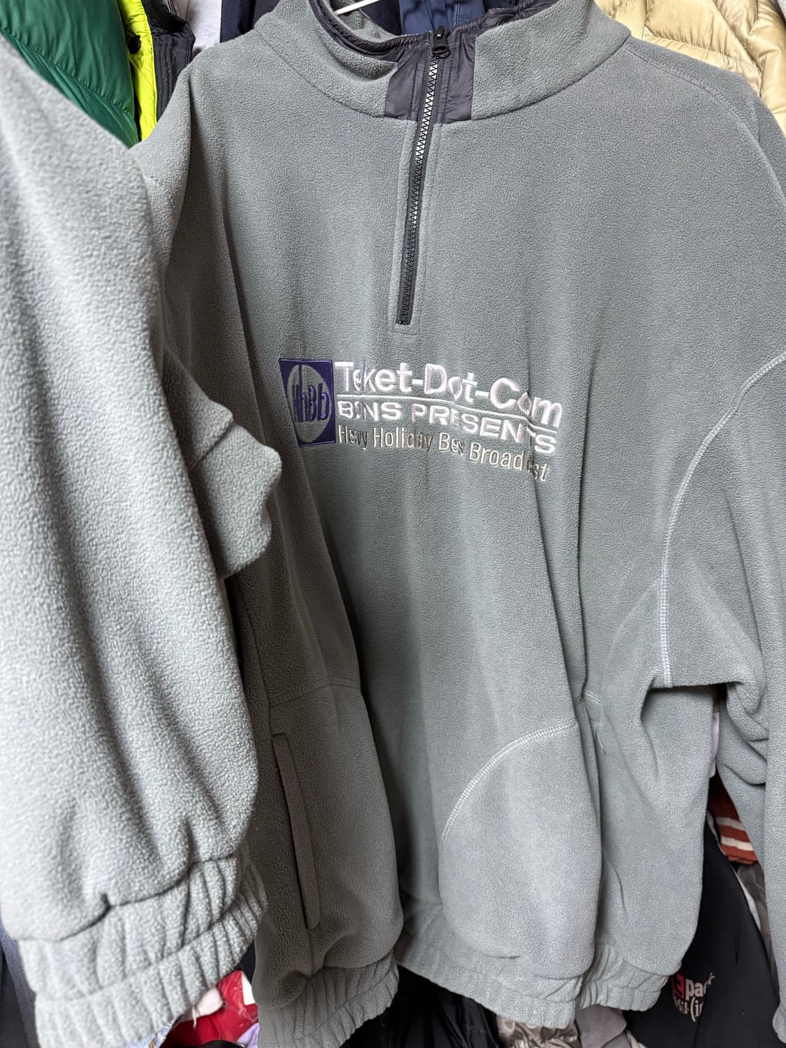 Teket-Dot-Com 반집업 플리스 상품이미지1