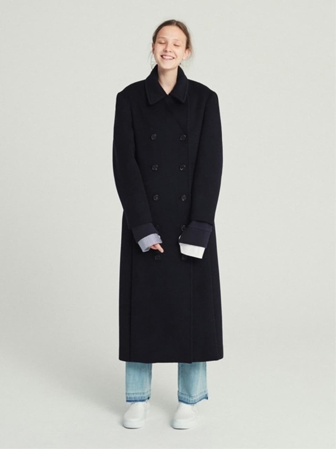 렉토 코트 DOUBLE BREASTED WOOL LONG COAT 상품이미지5