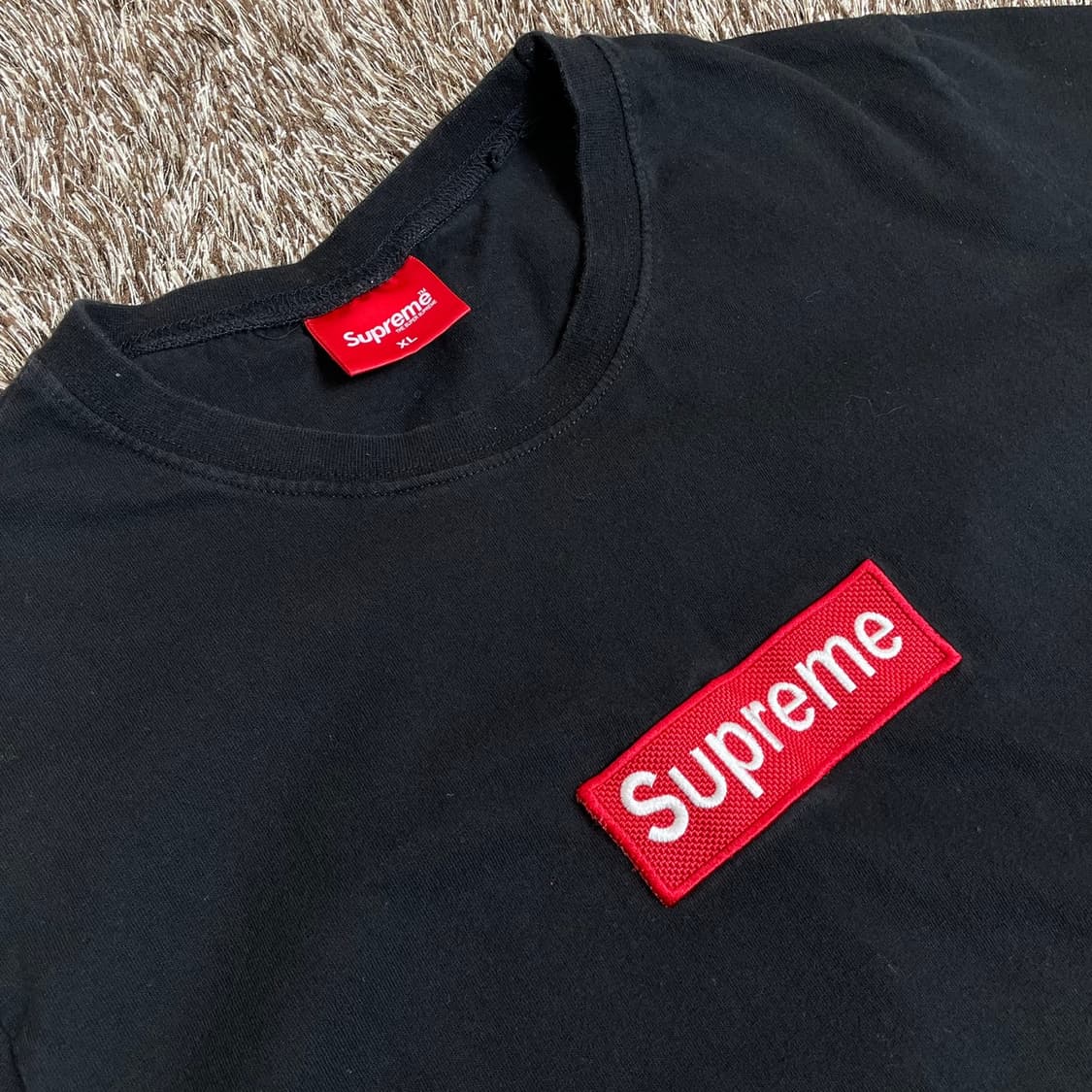 슈프림 SUPREME 블랙 로고 반팔 티셔츠 XL 상품이미지2