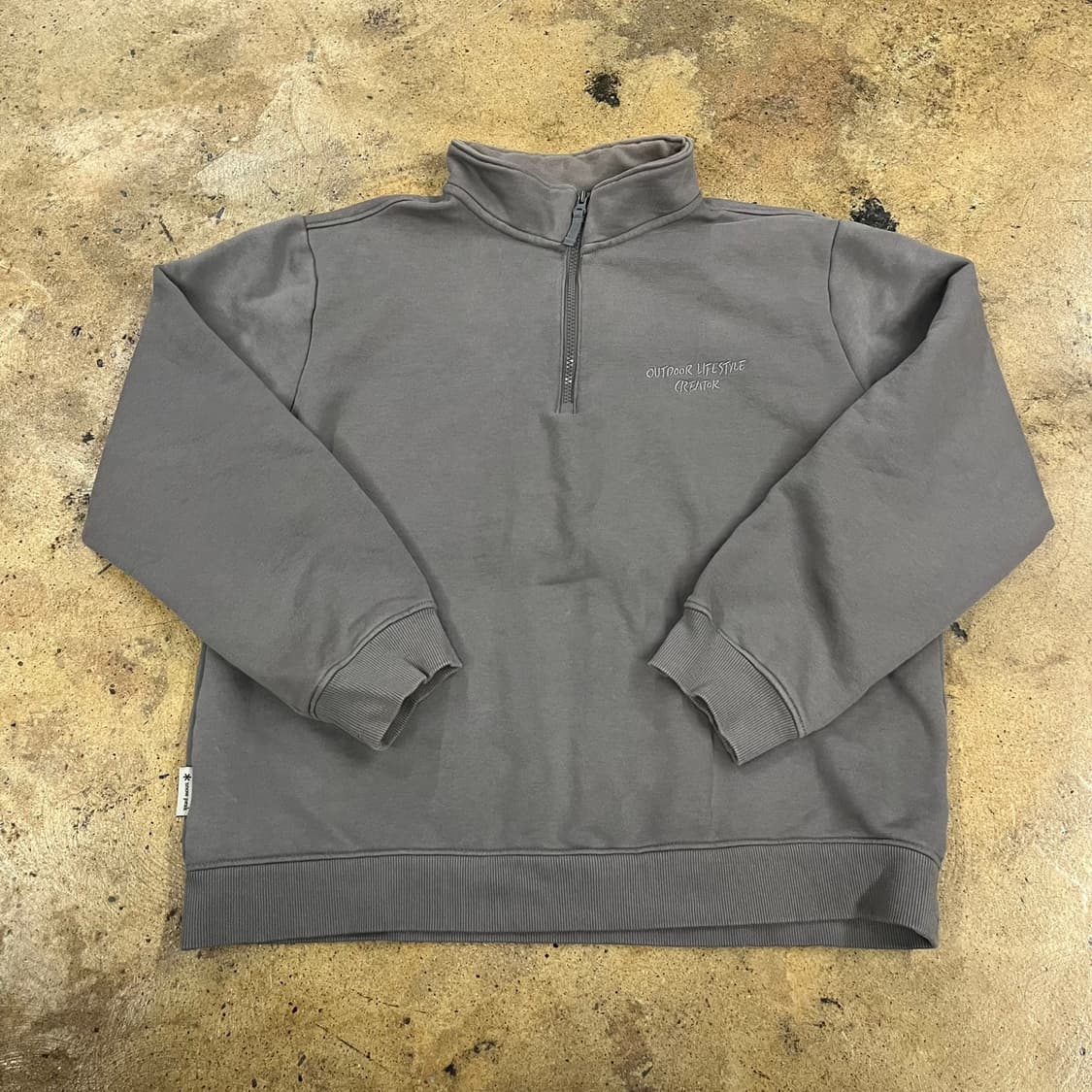 [정품/105] 스노우피크 하프집업 맨투맨 그레이 b18 상품이미지2