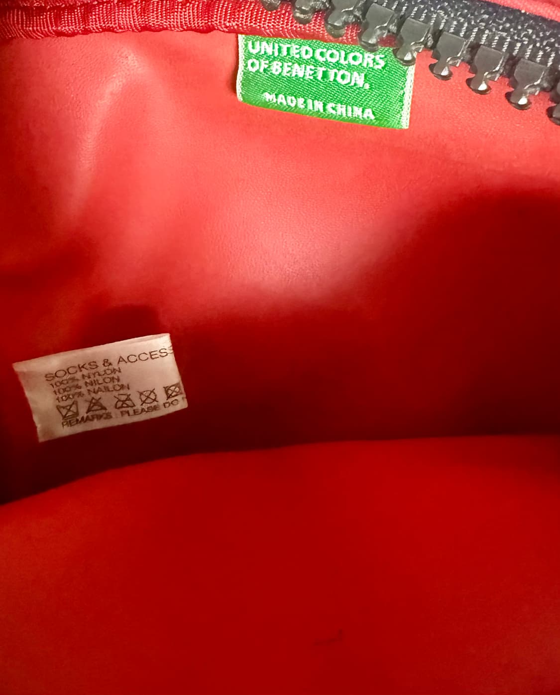 💙 빈티지 무드 가득한 Benetton 레드 힙색 💙 상품이미지4