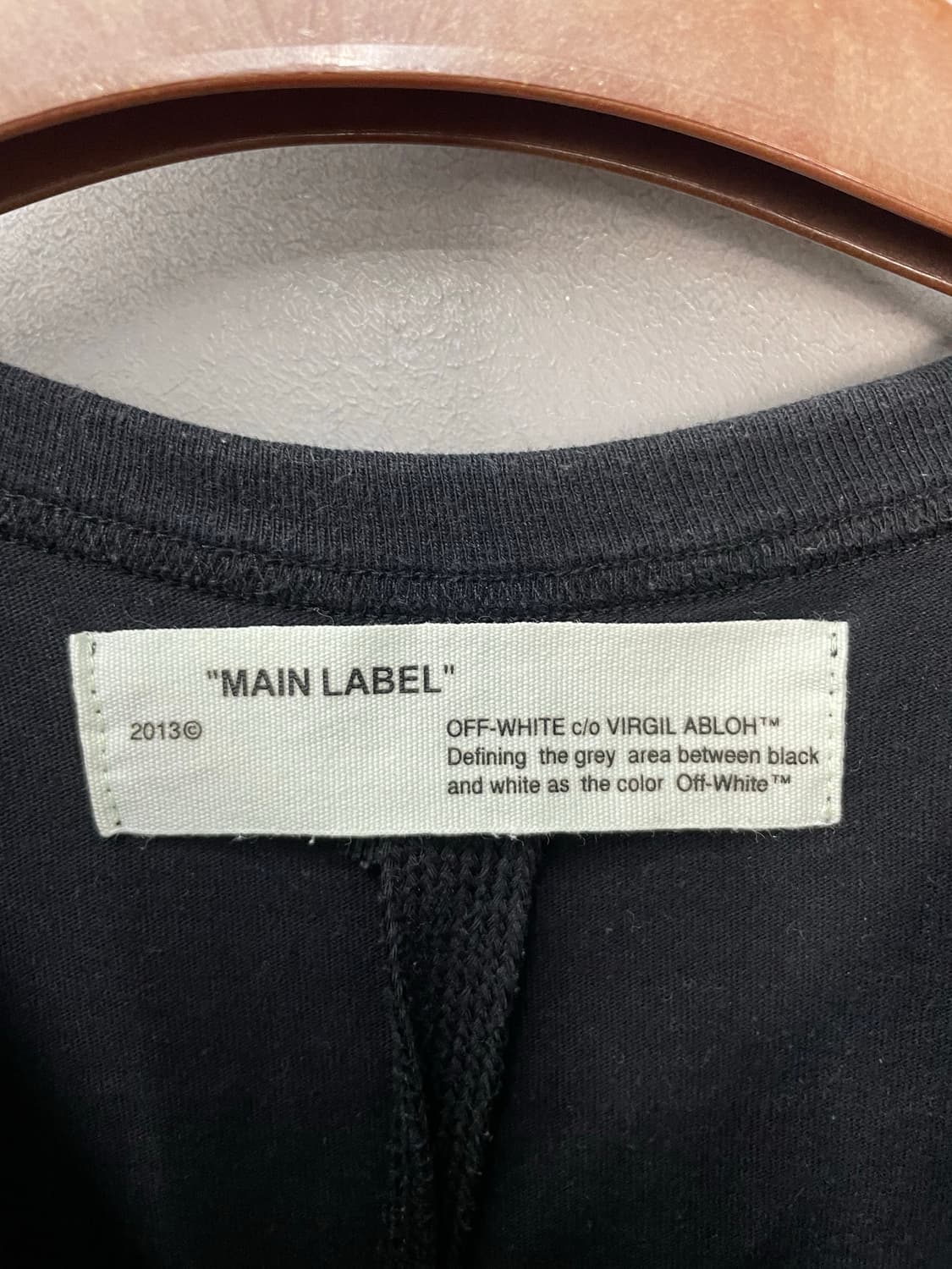 오프화이트 템프러처 블랙 반팔 H2397 상품이미지5