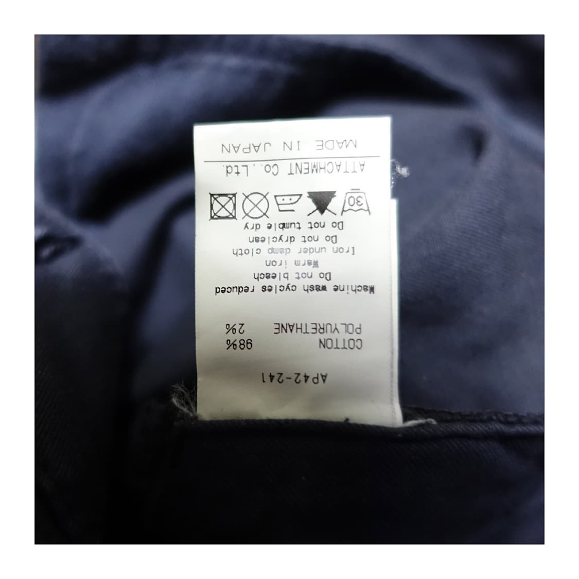 [2]ATTACHMENT 어태치먼트 아티잔 가먼트다잉 스트레치치노 팬츠 상품이미지9