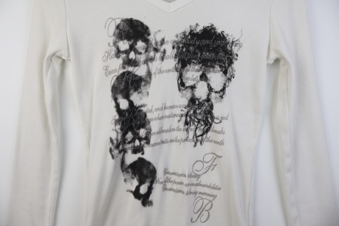 Jpn Skull Graphic Long Sleeve T-Shirts 상품이미지5