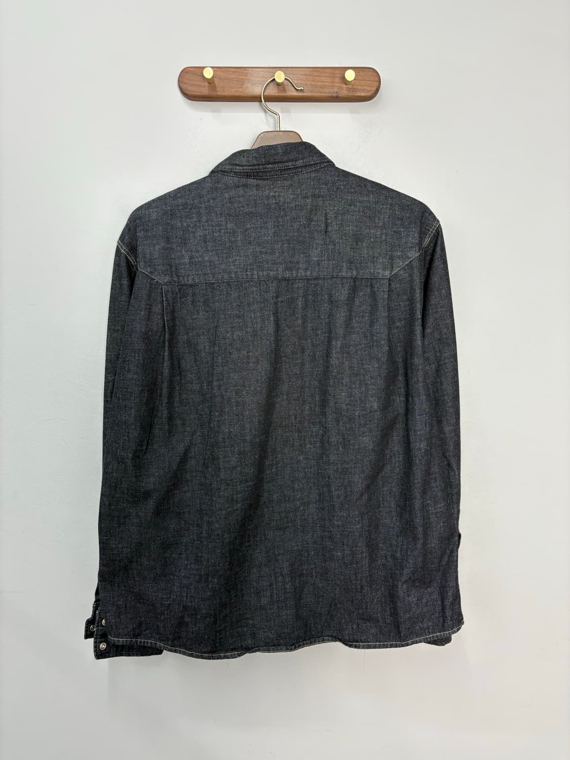 엘무드 인디고 웨스턴 데님 셔츠 A3501 상품이미지5