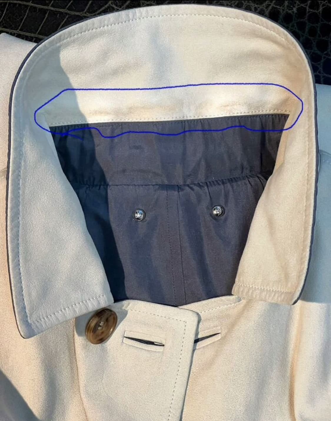 루이비통 리버서블 싱글코트(고트스킨/실크)52 사이즈-해외발송 상품이미지10