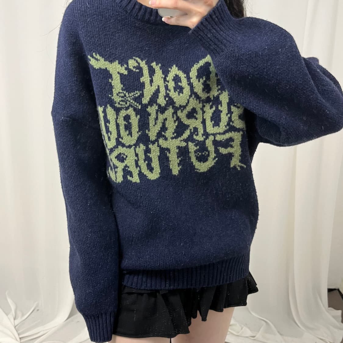 AJOBYAJO navy knit 상품이미지3