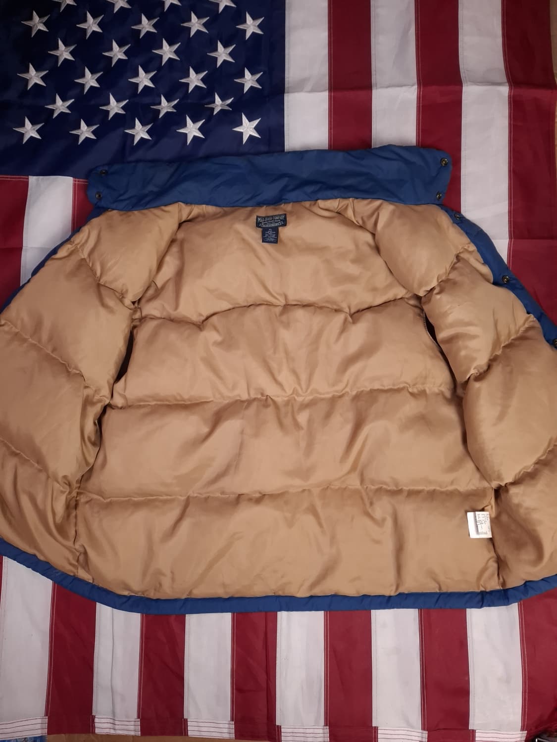 오리지날 90's 랄프로렌 폴로 진스 다운 패딩 베스트 상품이미지9