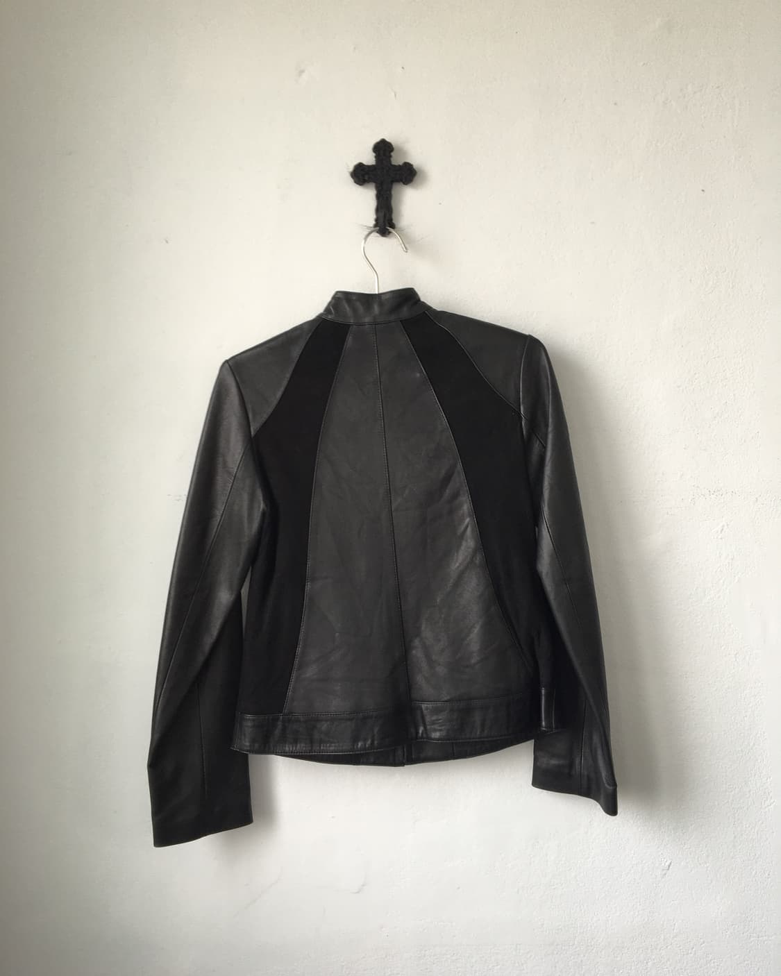 Line detail lamb leather jacket 상품이미지3