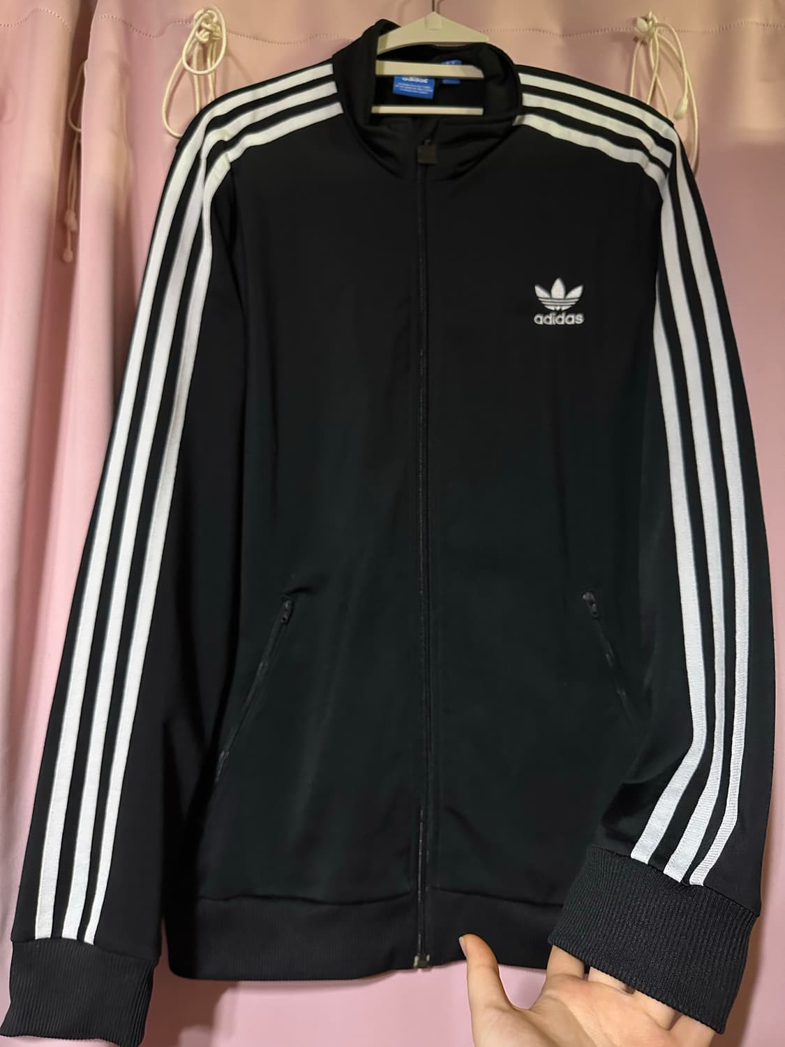 아디다스져지 아디다스 파이어버드 불꽃져지 집업 트랙탑 아디다스블랙 상품이미지3