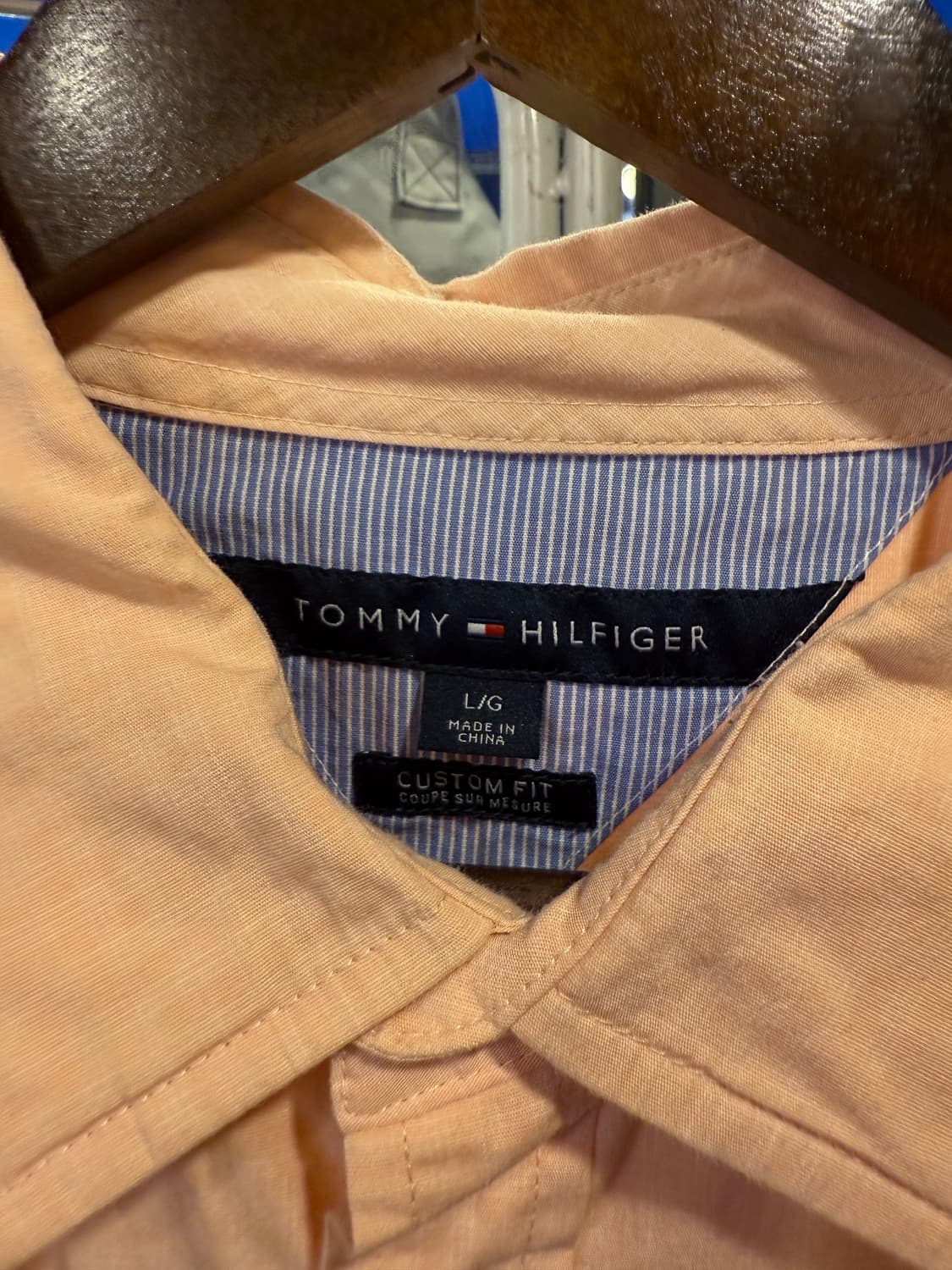 타미힐피거 살구 셔츠 상품이미지2