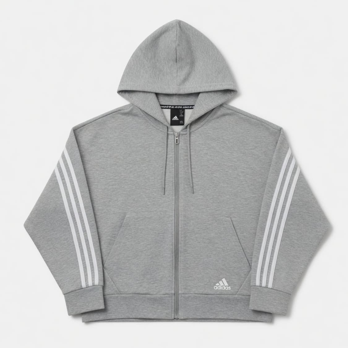 [M] ADIDAS 아디다스 크롭 후드 집업 상품이미지1