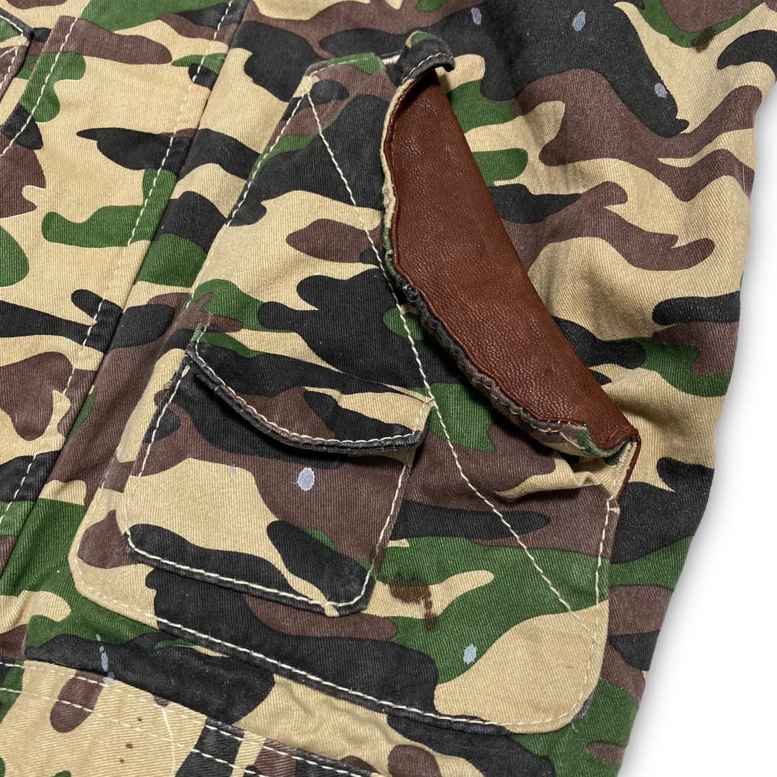 BONDS & PEACE 레더 도킹 카모플라쥬 자켓 상품이미지5