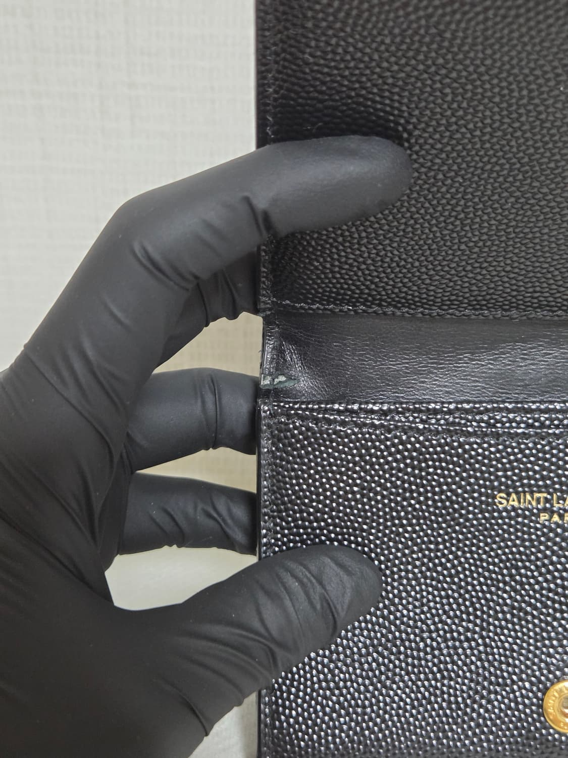 [생로랑] 카산드라 마틀라세 카드지갑(블랙) 상품이미지6