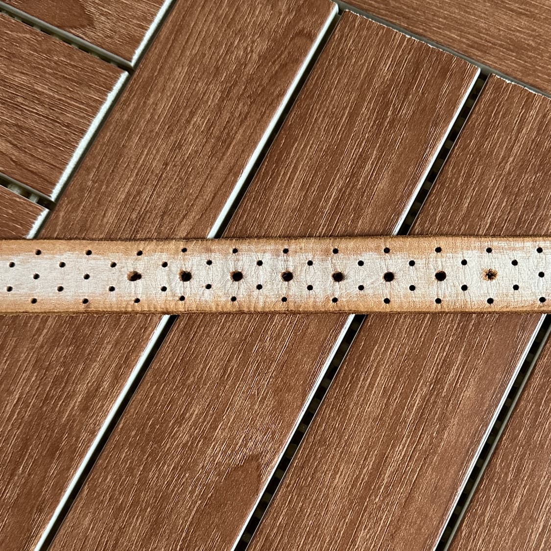 Vintage leather punching belt 상품이미지5