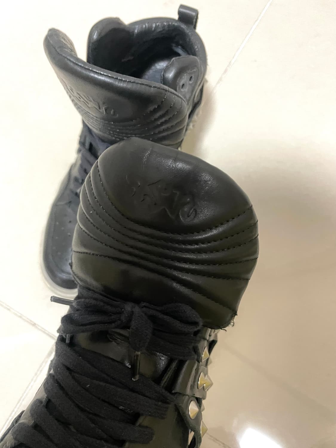 Ash enjoy nappa 하이탑 웨지 스터드 스니커즈 상품이미지5