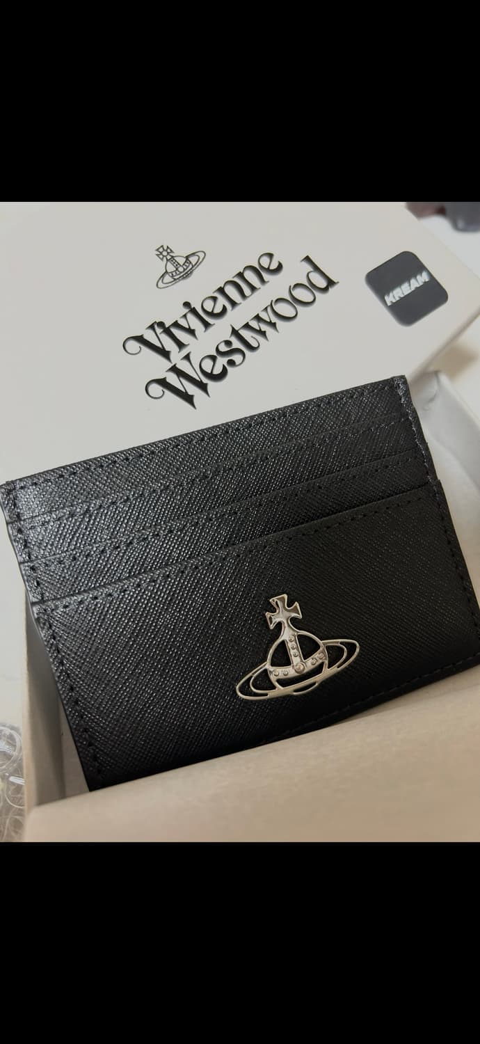 비비안 웨스트우드 플랫 카드 홀더 블랙 상품이미지1