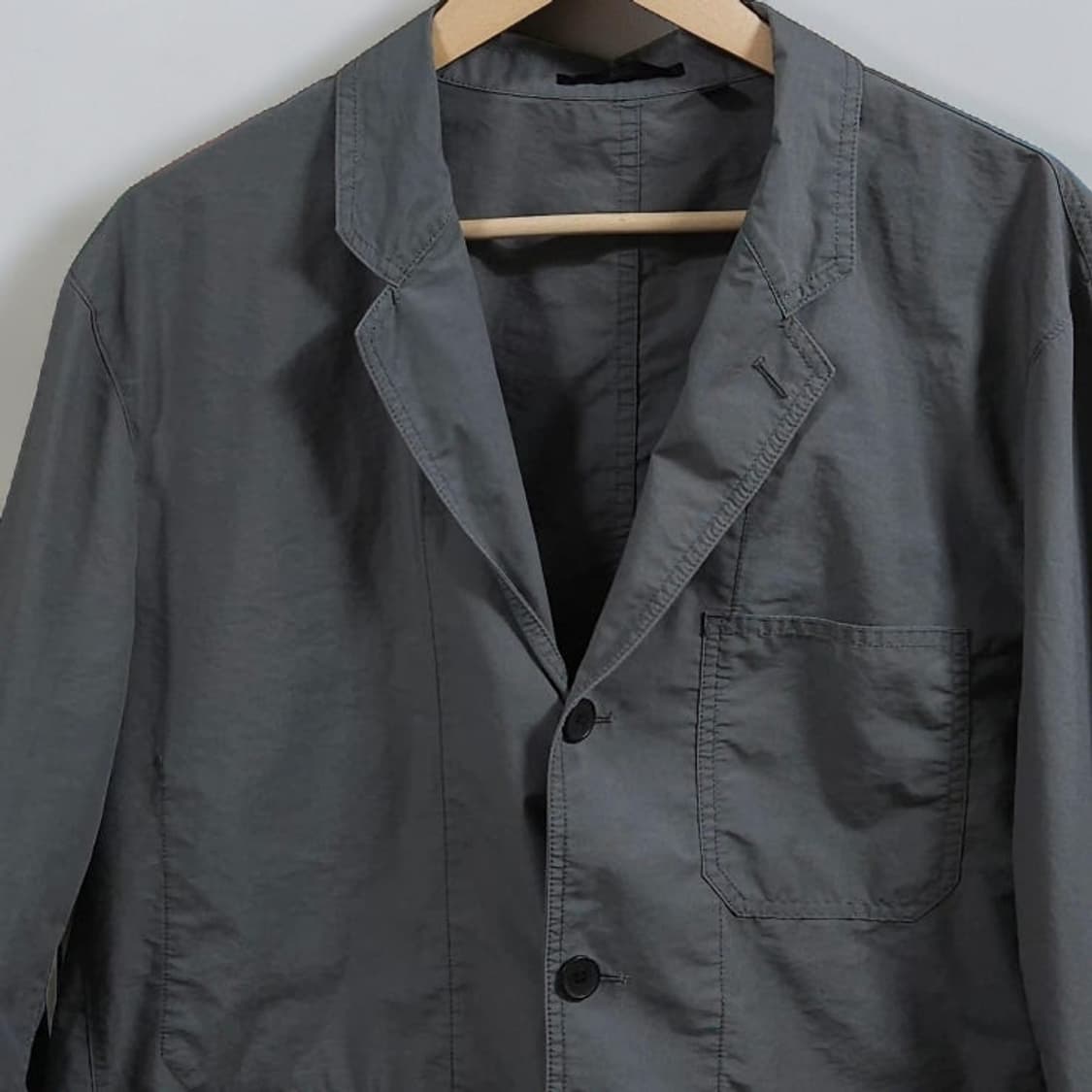 105 유니클로 여름 자켓 카키그레이 상품이미지2