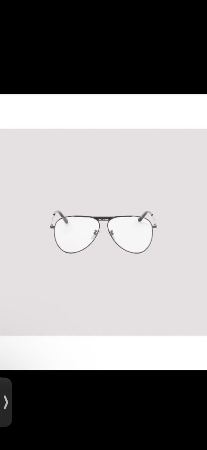 발렌시아가 에이비에이터 로고안경 블랙 상품이미지2