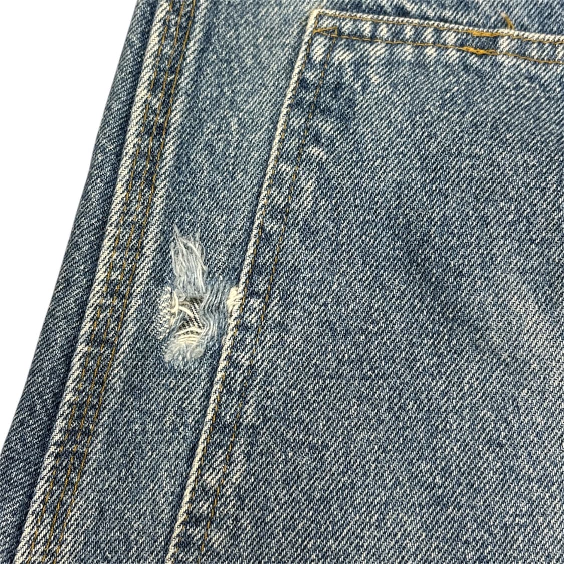 빈티지 칼하트 B73 더블니 연청 faded 상품이미지4