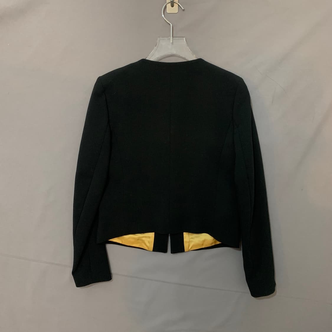 36 SANDRO 산드로 비니 레더 탭 금장 버튼 자켓 상품이미지3