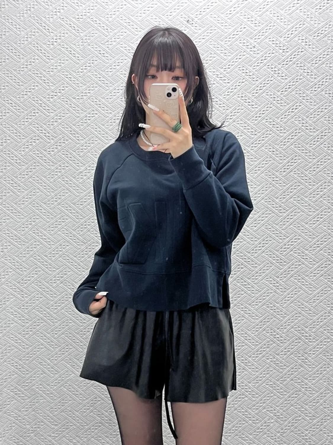 나이키 올드스쿨 드라이핏 아플리케 세미크롭 맨투맨 L C10960 상품이미지1