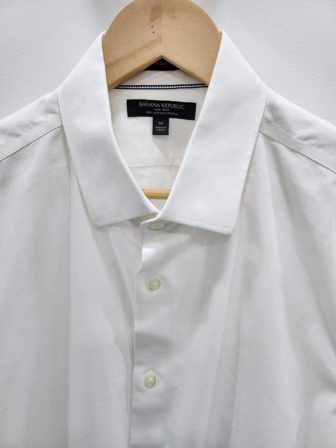 BANANA REPUBLIC 바나나리퍼블릭 화이트 셔츠 M 오버핏 코튼  상품이미지3