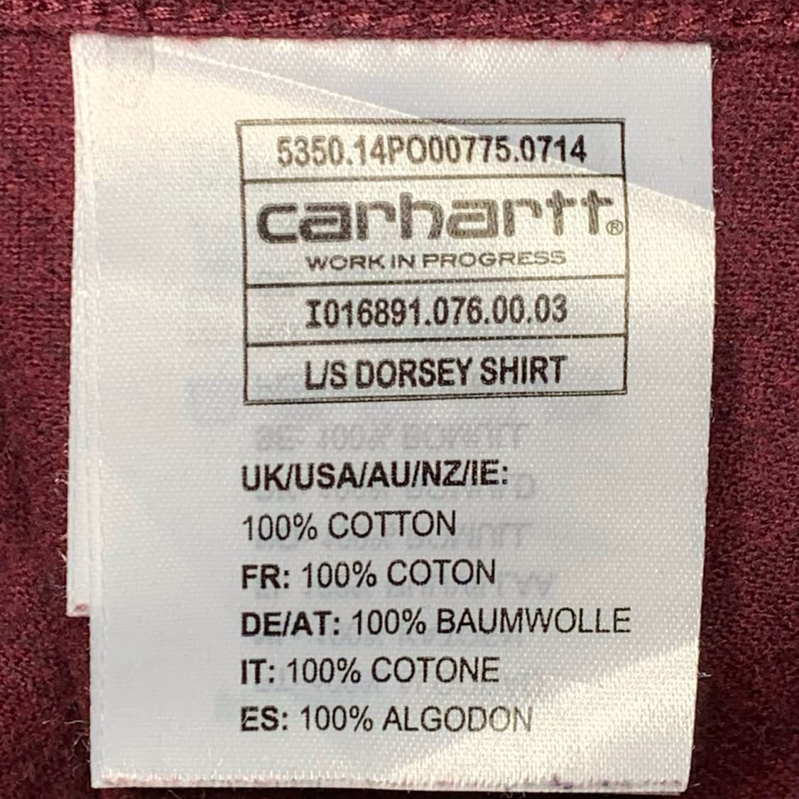 [L] 칼하트 WIP L/S DORSEY SHIRT 상품이미지6