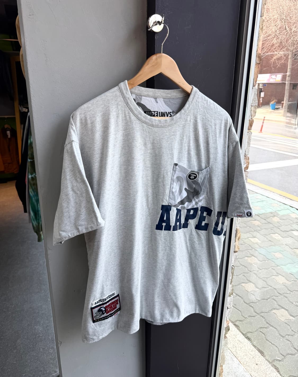 100~105/ 에이프 리버시블 라운드 반팔 상품이미지2