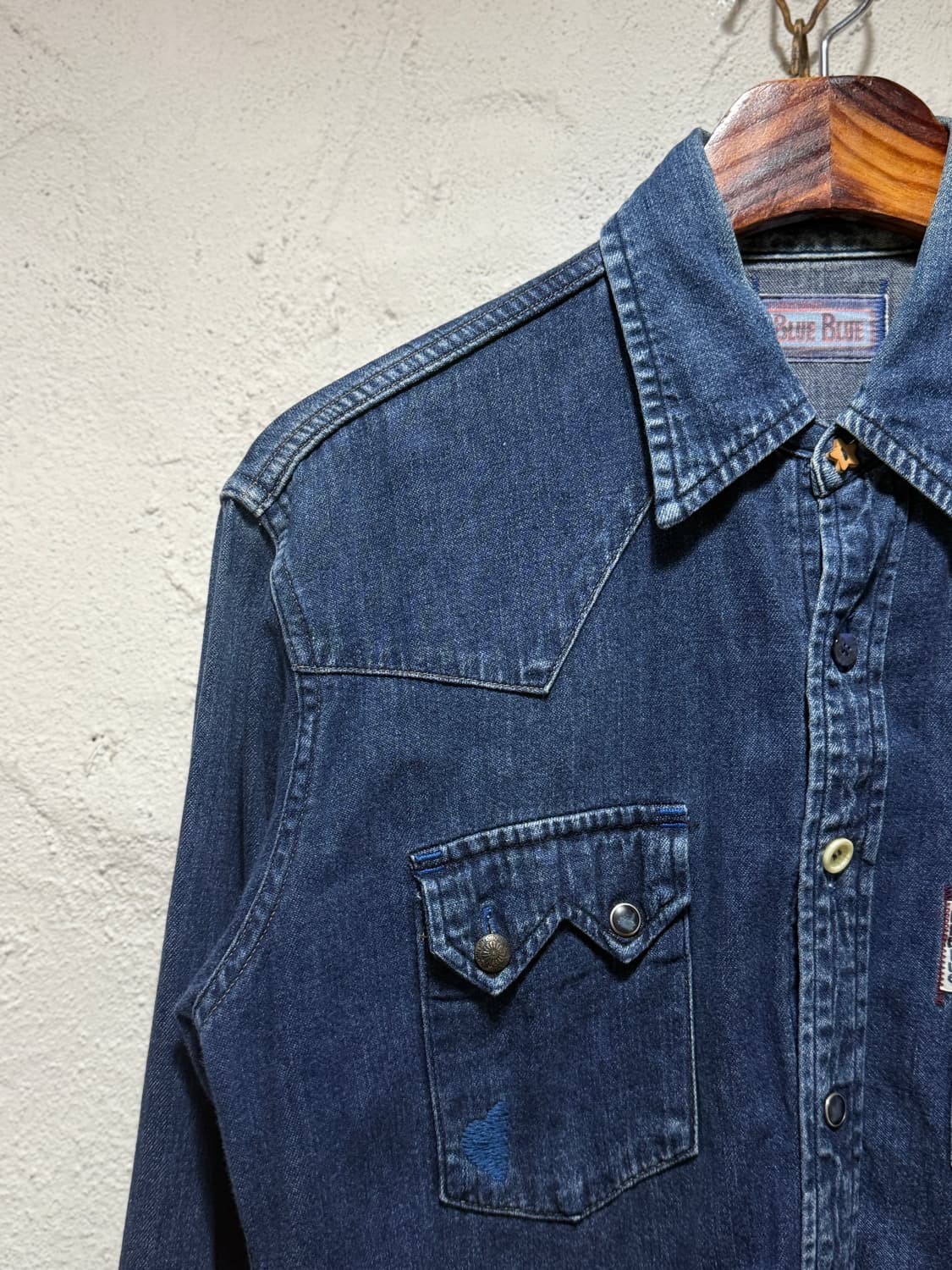 블루블루재팬 BlueBlue Japan 데님 웨스턴 셔츠 상품이미지7