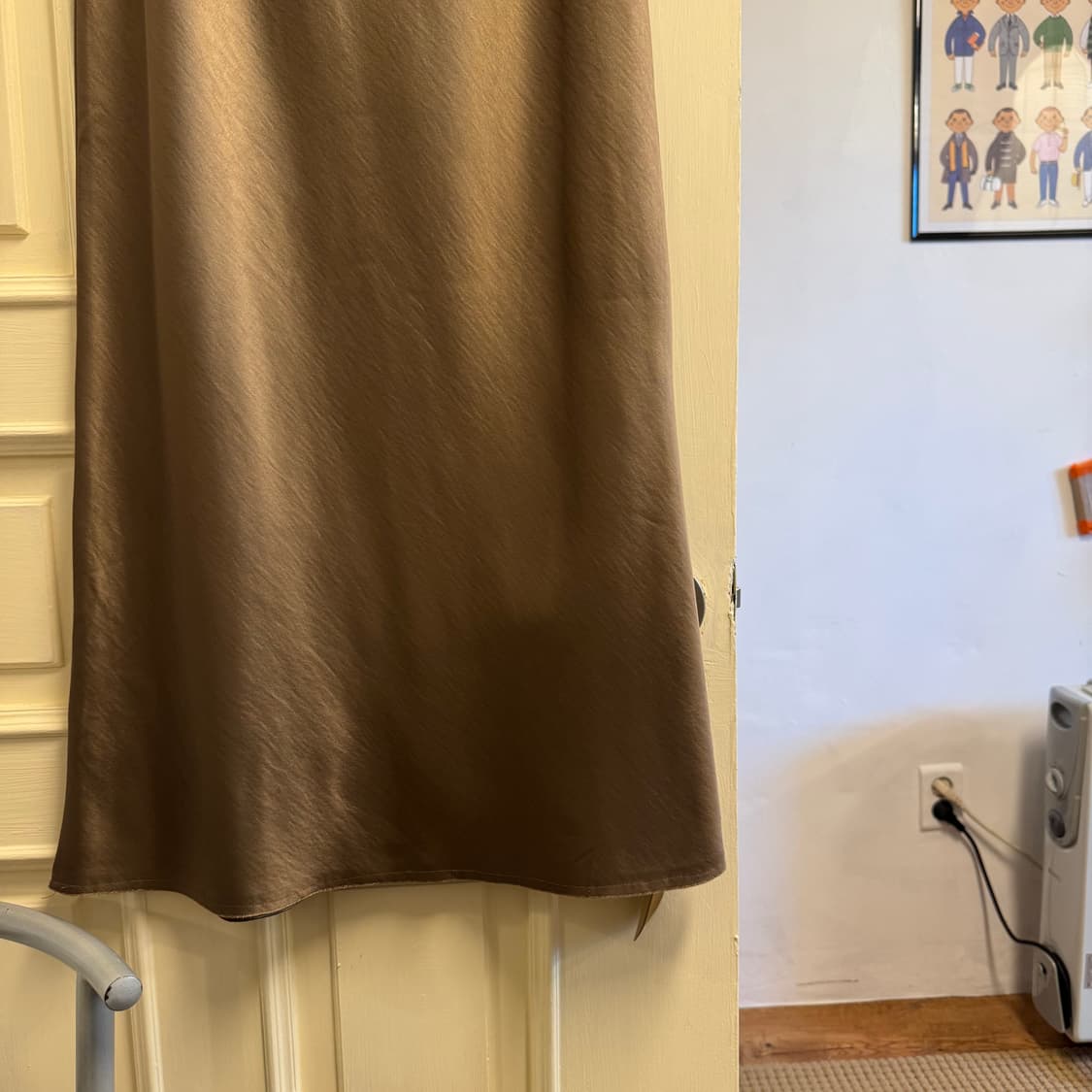 실키 밴딩 롱스커트 상품이미지3