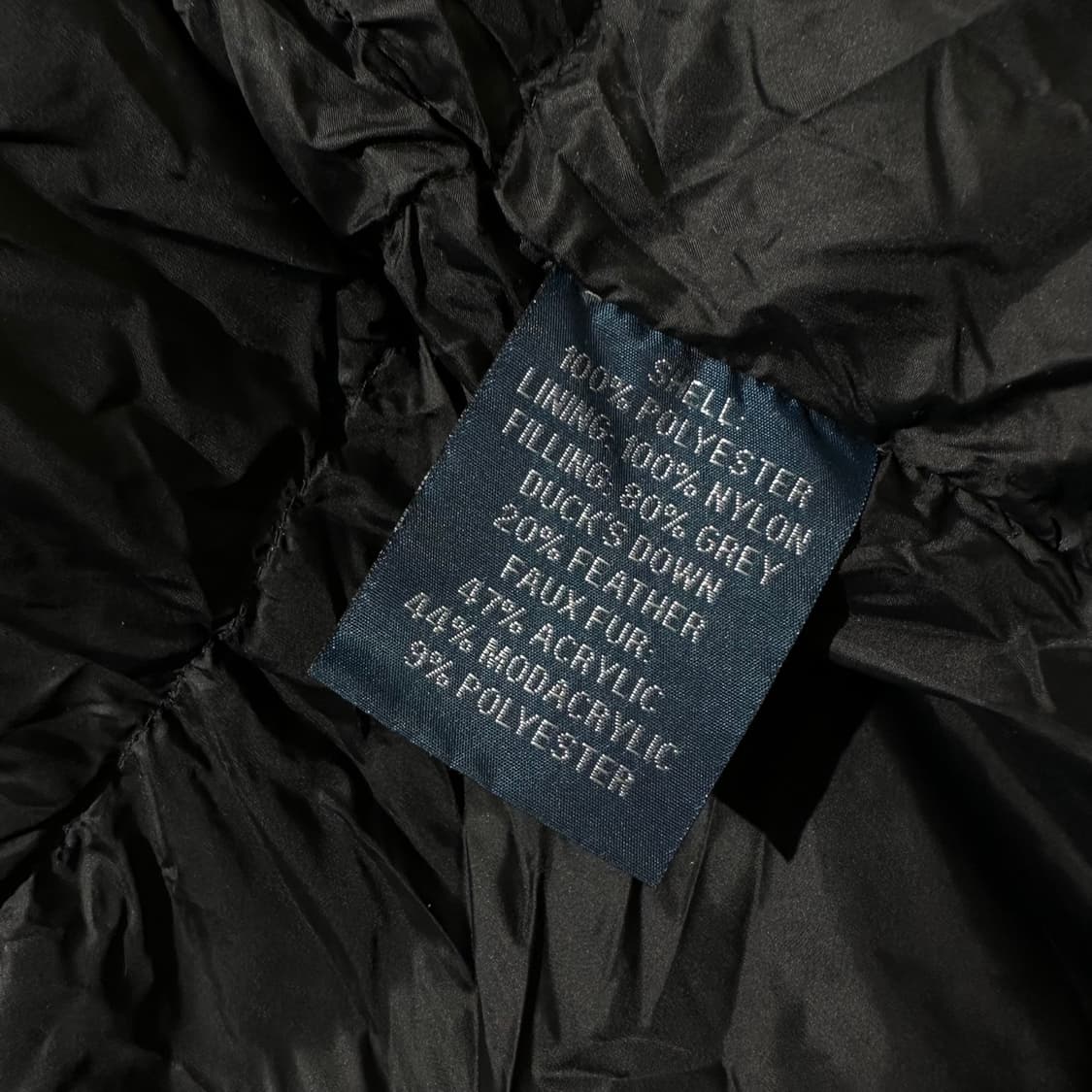 폴로 랄프로렌 캐나다군 IECS 덕다운 패딩 파카 블랙 상품이미지10
