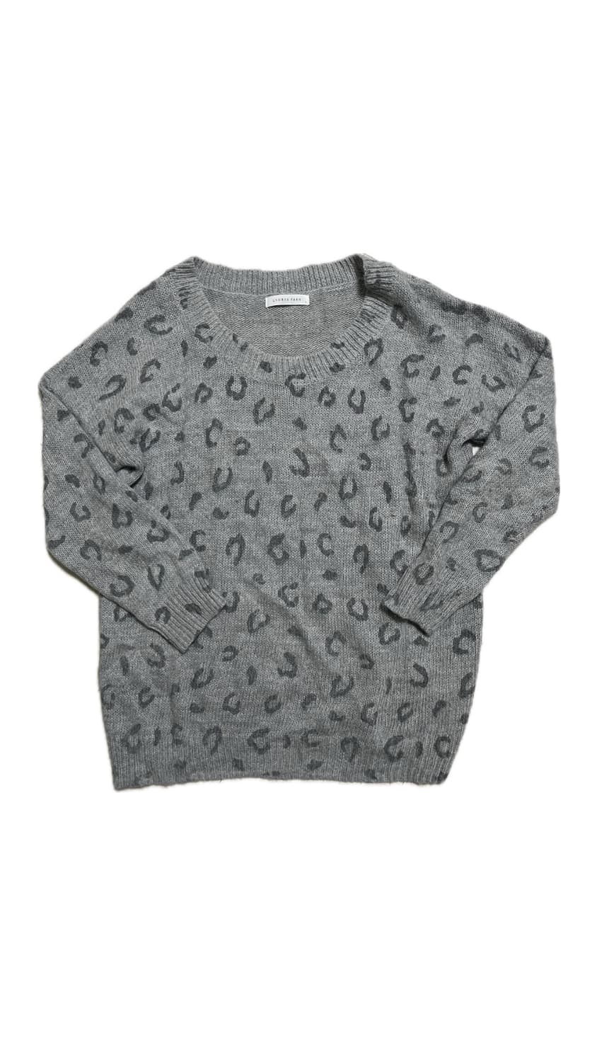 Vintage y2k grey leopard knit 상품이미지1