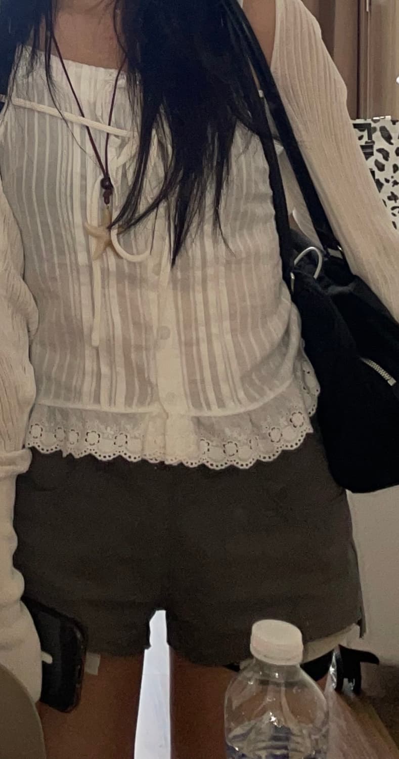 보헴서 반바지PIGMENT WASHED SHORTS, KHAKI GRAY 상품이미지2