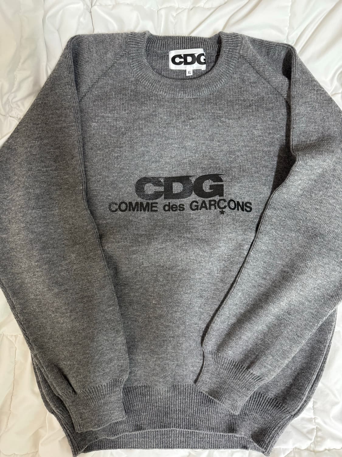 [XL] CDG 꼼데가르송 그레이 니트 상품이미지1