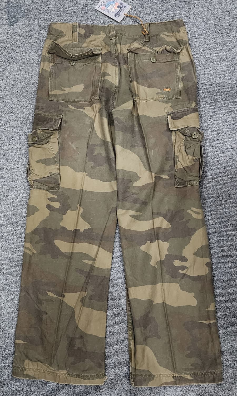 HCO 빈티지 카모플라쥬 탄창 Y2K 카고 팬츠 34 상품이미지2