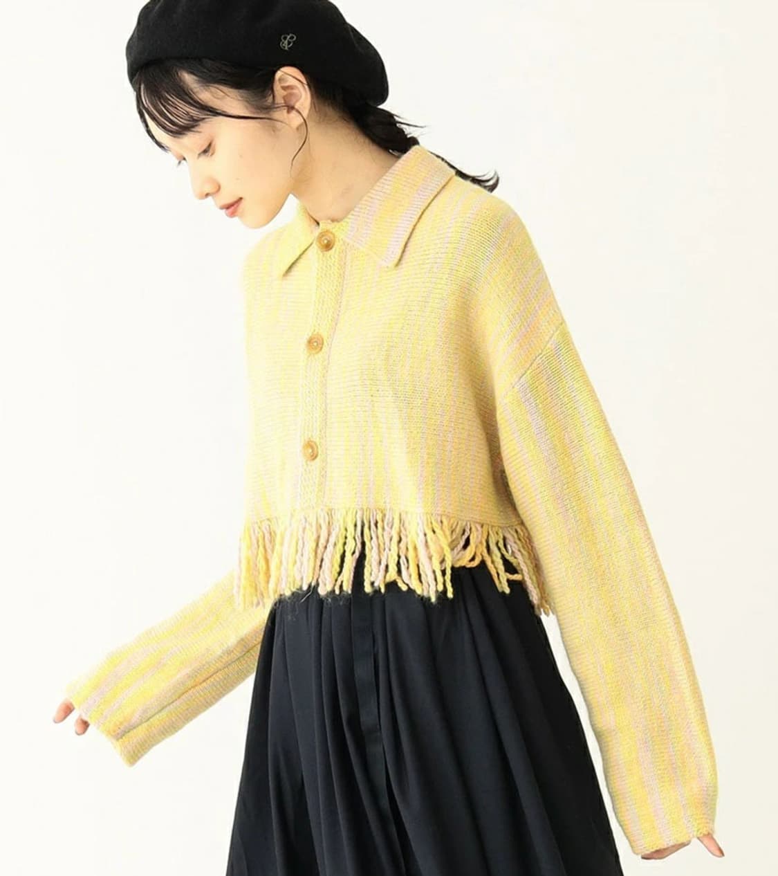 BEAMS BOY - FRINGE CARDIGAN 상품이미지3