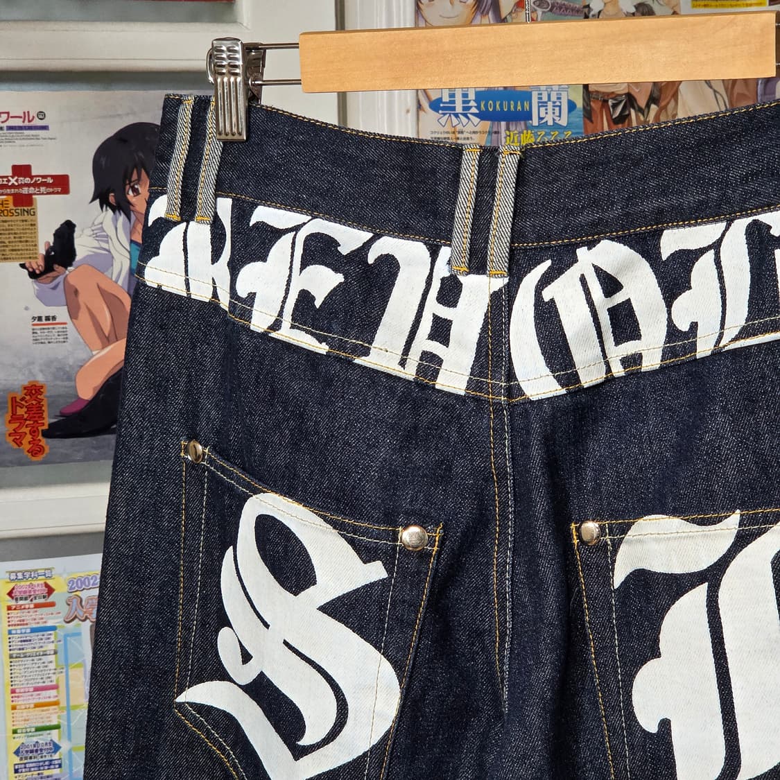 JPN 옥토퍼스 아미 프린팅 생지 데님 팬츠 상품이미지3