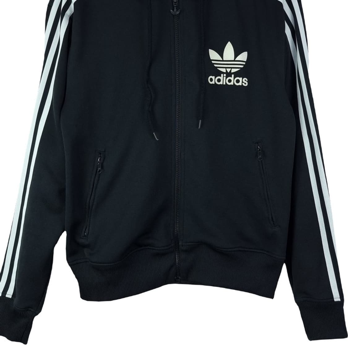 [아디다스] 삼선 루즈핏 후드 집업 블랙 M17376 상품이미지5